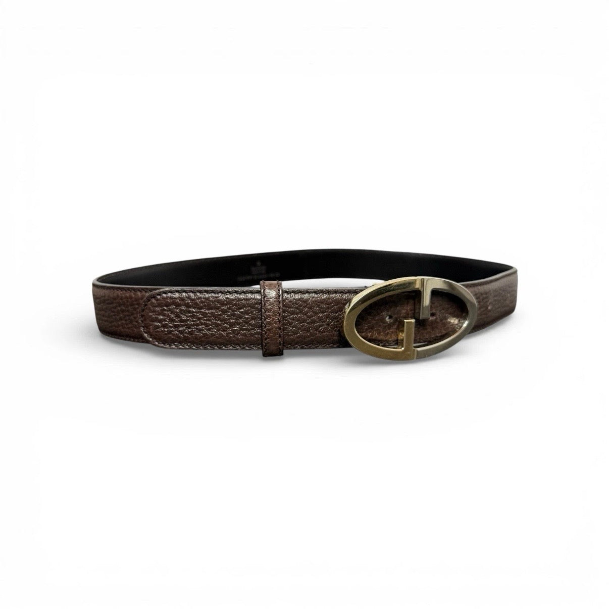 gucci two tone gg logo belt
