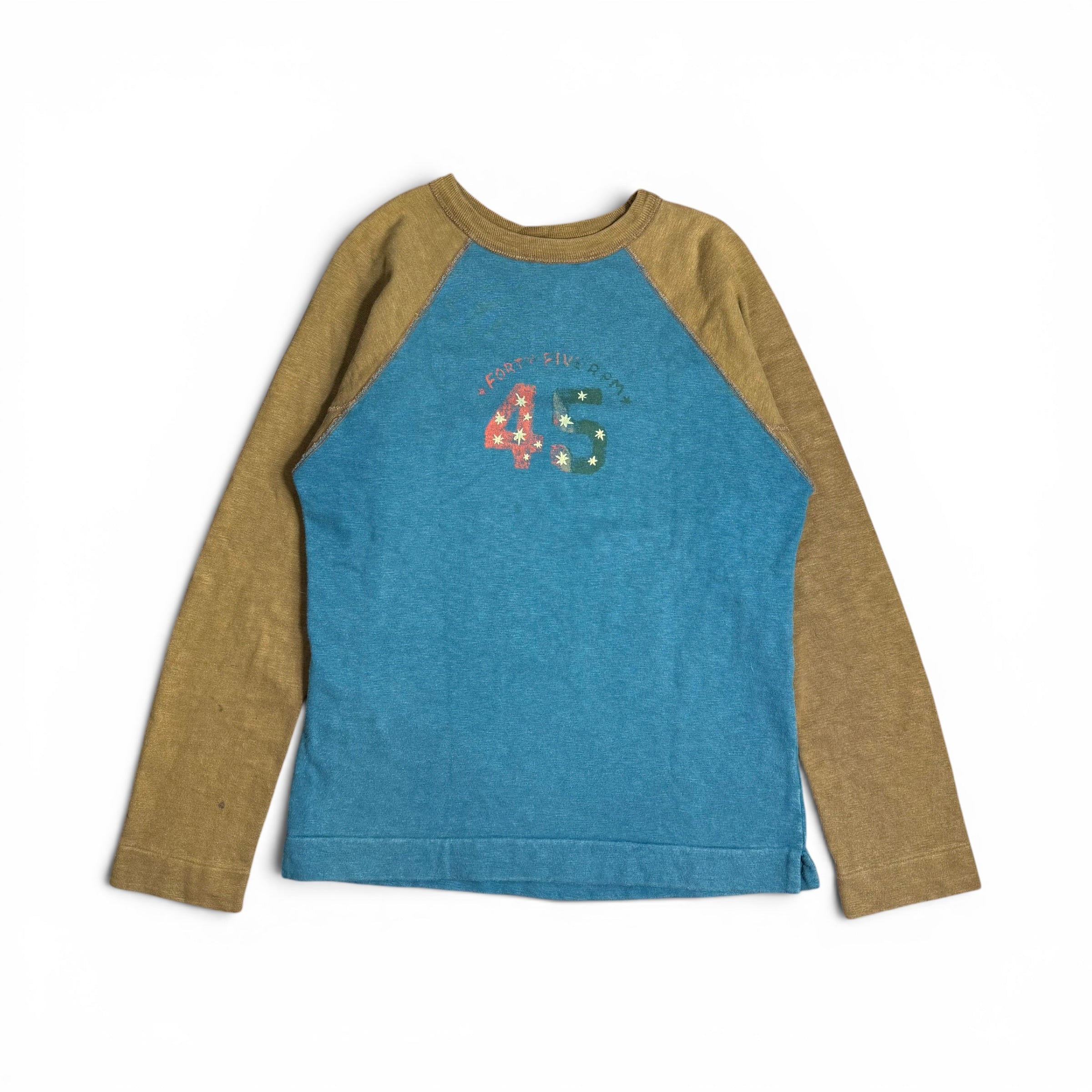 vintage 45rpm forty five rpm studio two tone star print raglan sweatshirt