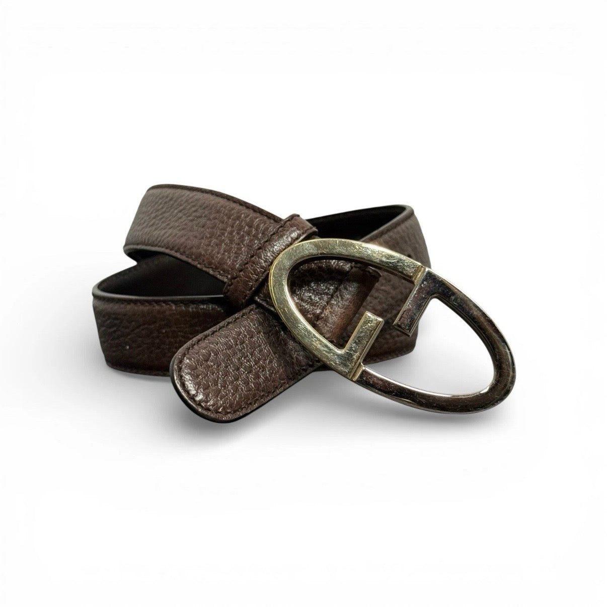 gucci two tone gg logo belt