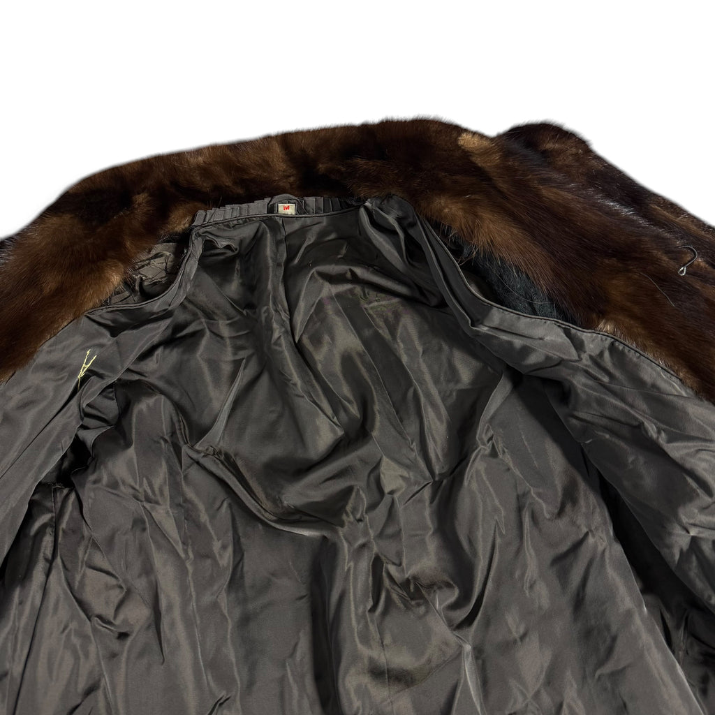 vintage genuine marten fur coat