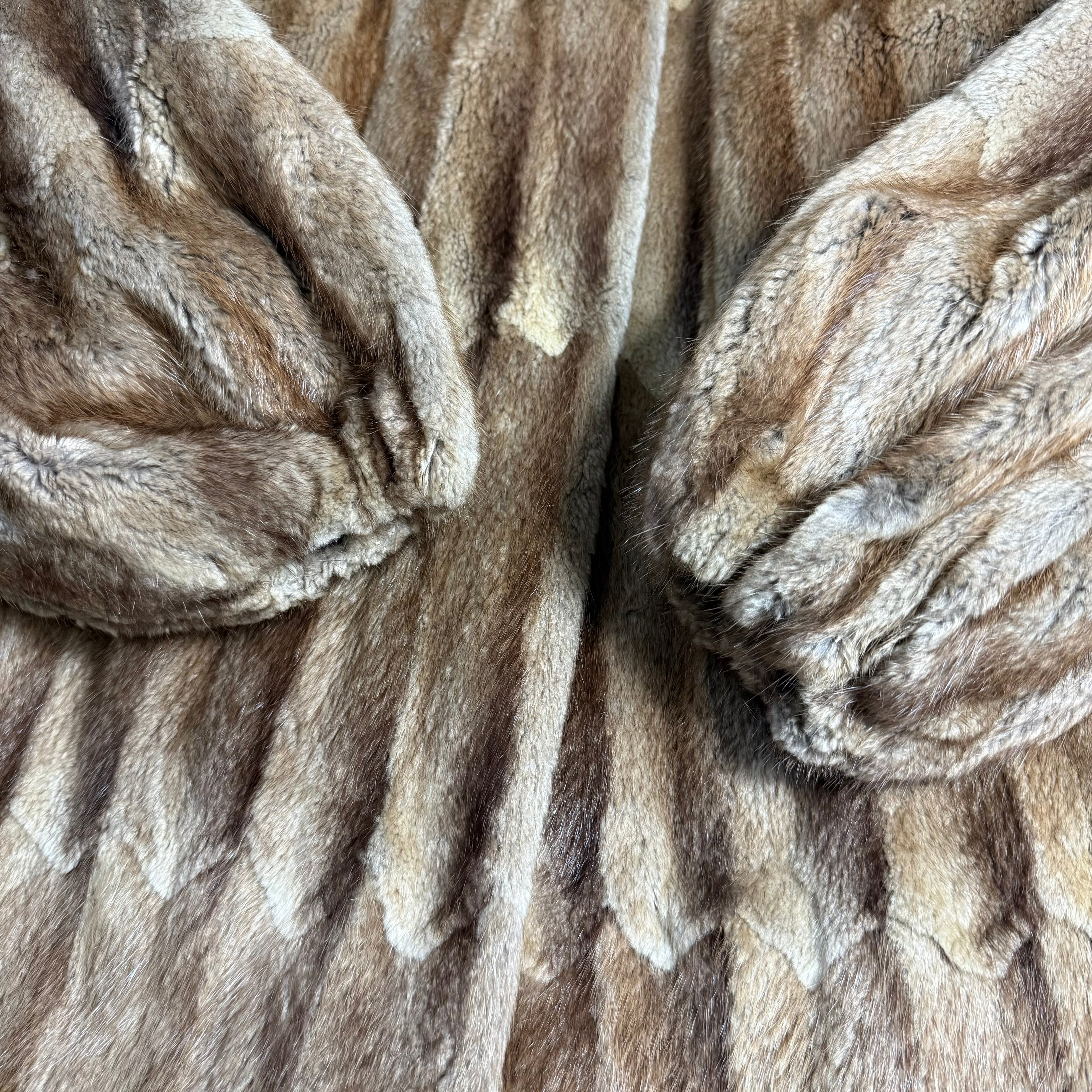 vintage 1940s great northern fur co new york muskrat paw coat