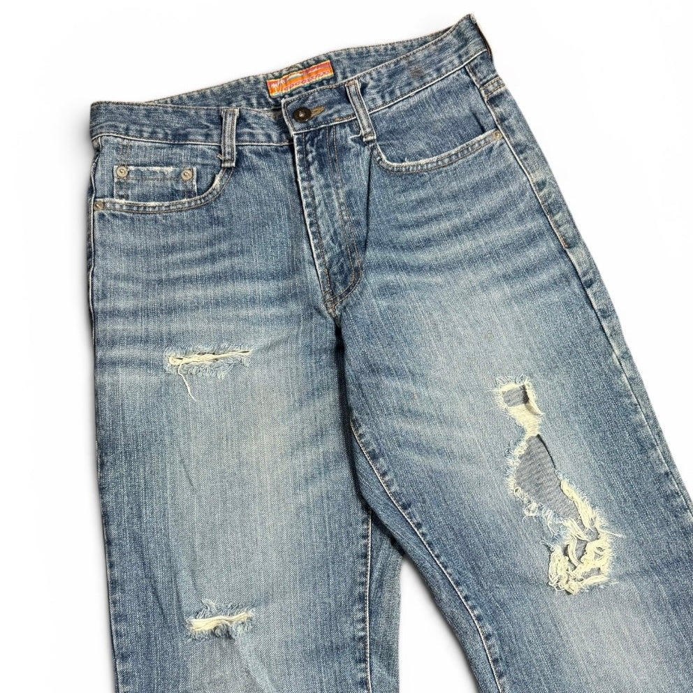cocolulu distressed japanese denim