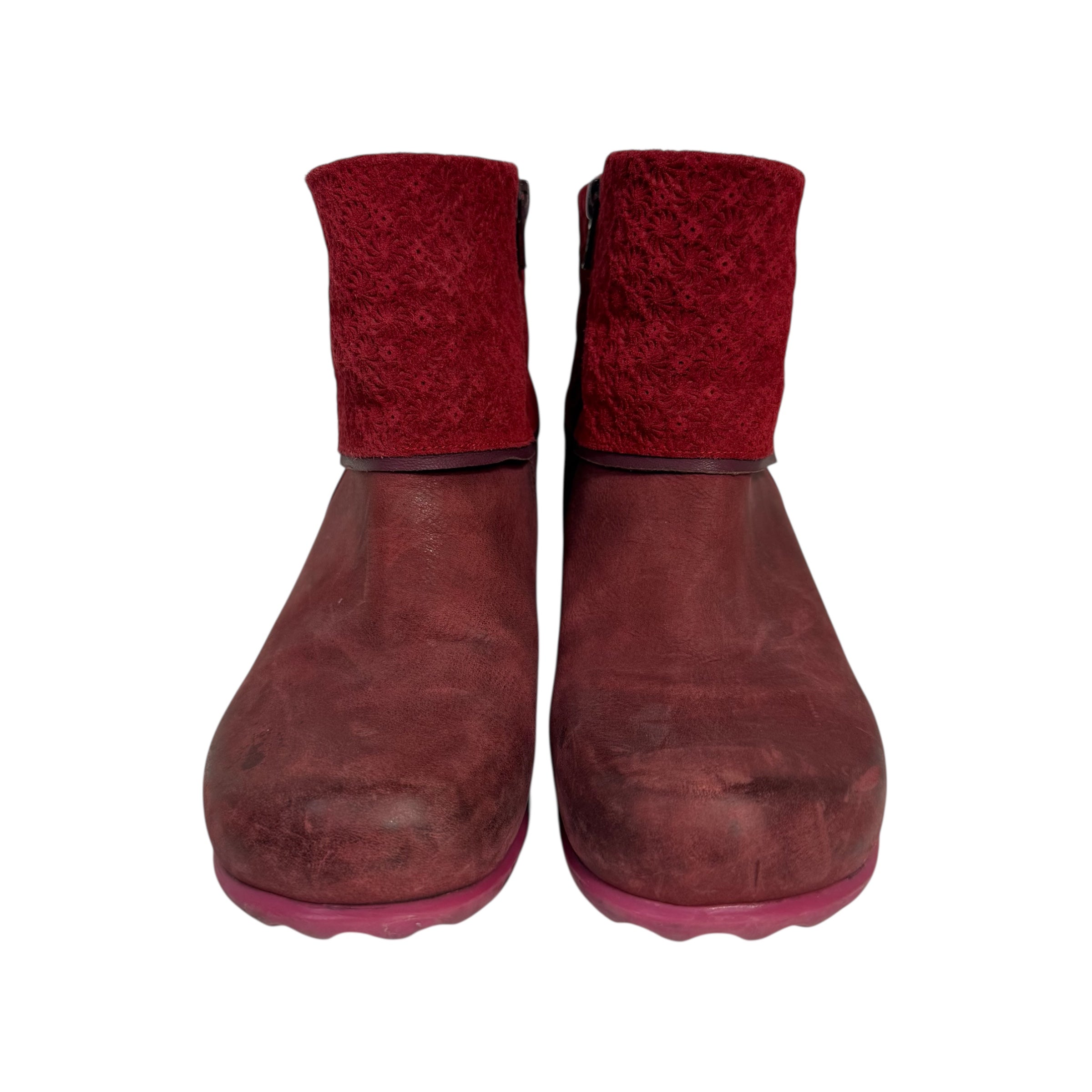 john fluevog fw16 hopeful esperanza red suede boots