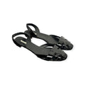 miu miu woven patent leather slingback sandals