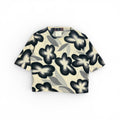 vintage john galliano paris mainline graphic floral cashmere knit top