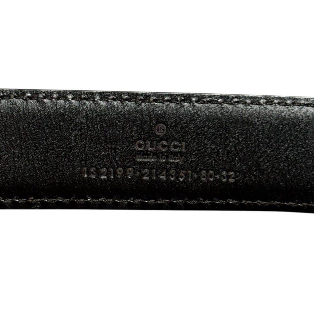 gucci two tone gg logo belt