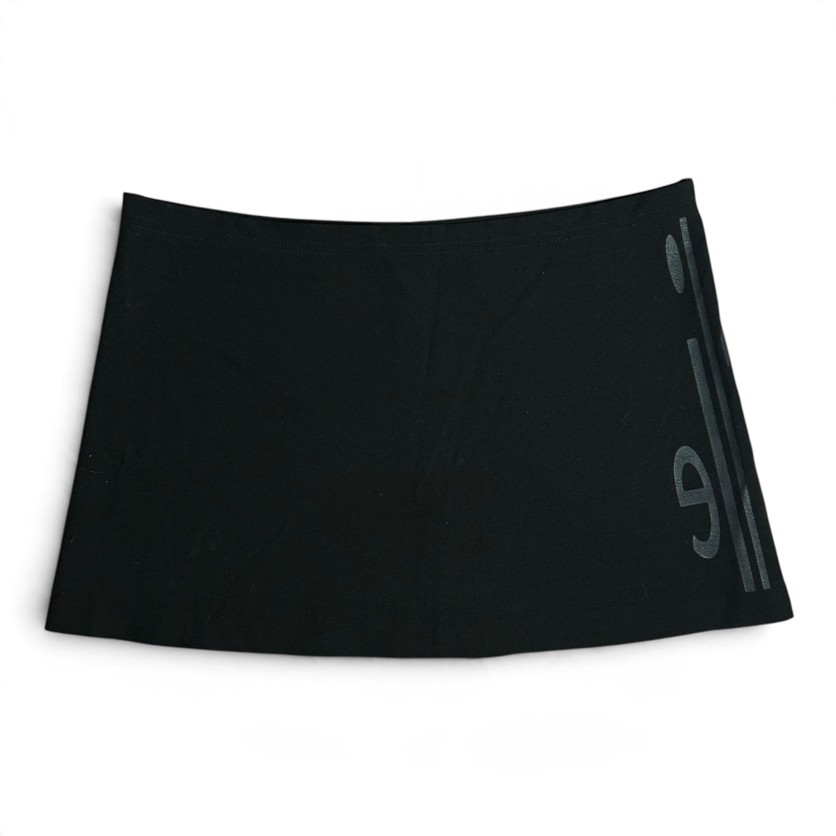 vintage y2k cop copine paris 2 in 1 black trousers with removable skirt overlay