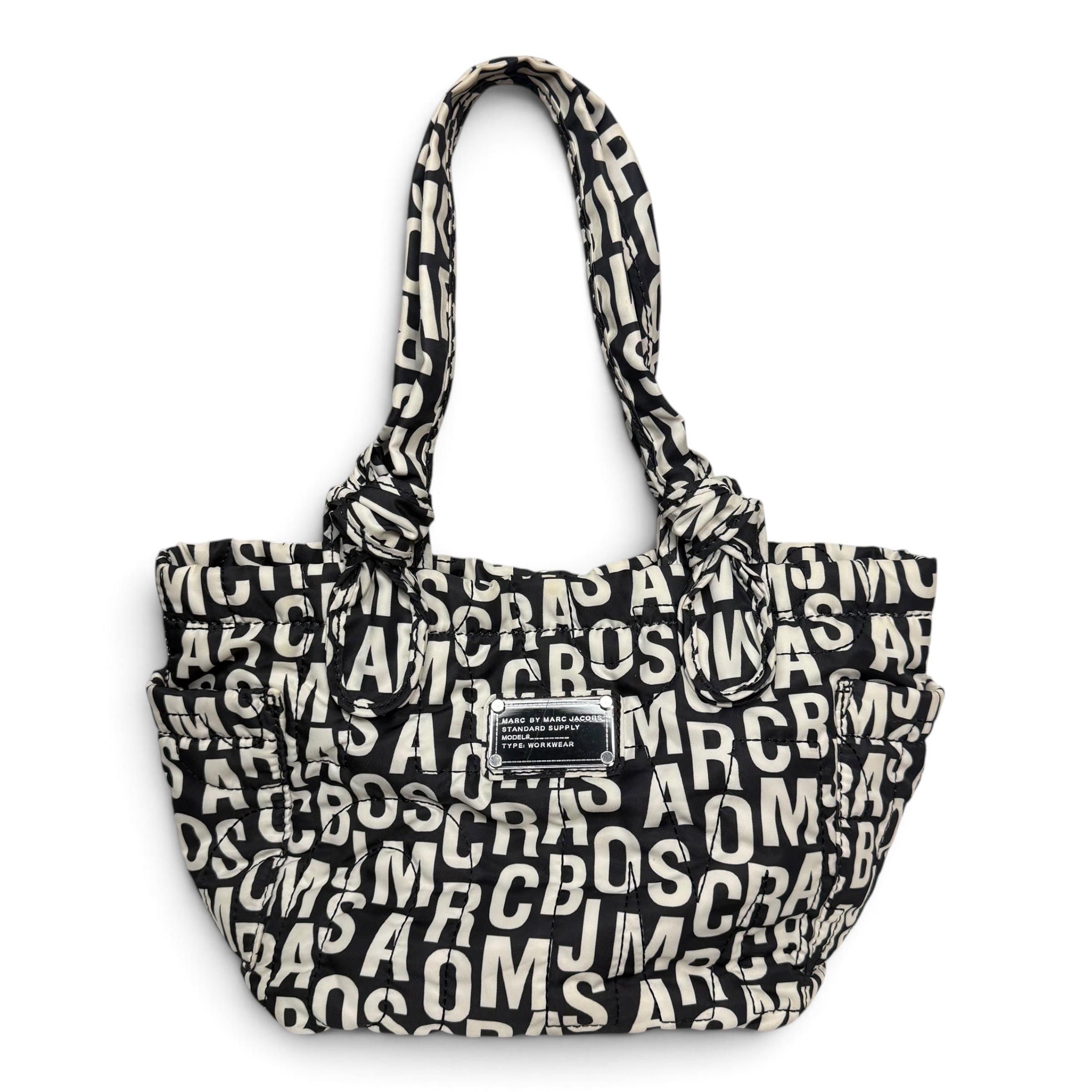 marc by marc jacobs nylon medium monogram tote bag