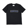 2010s number nine denim black v neck box logo spellout graphic tee
