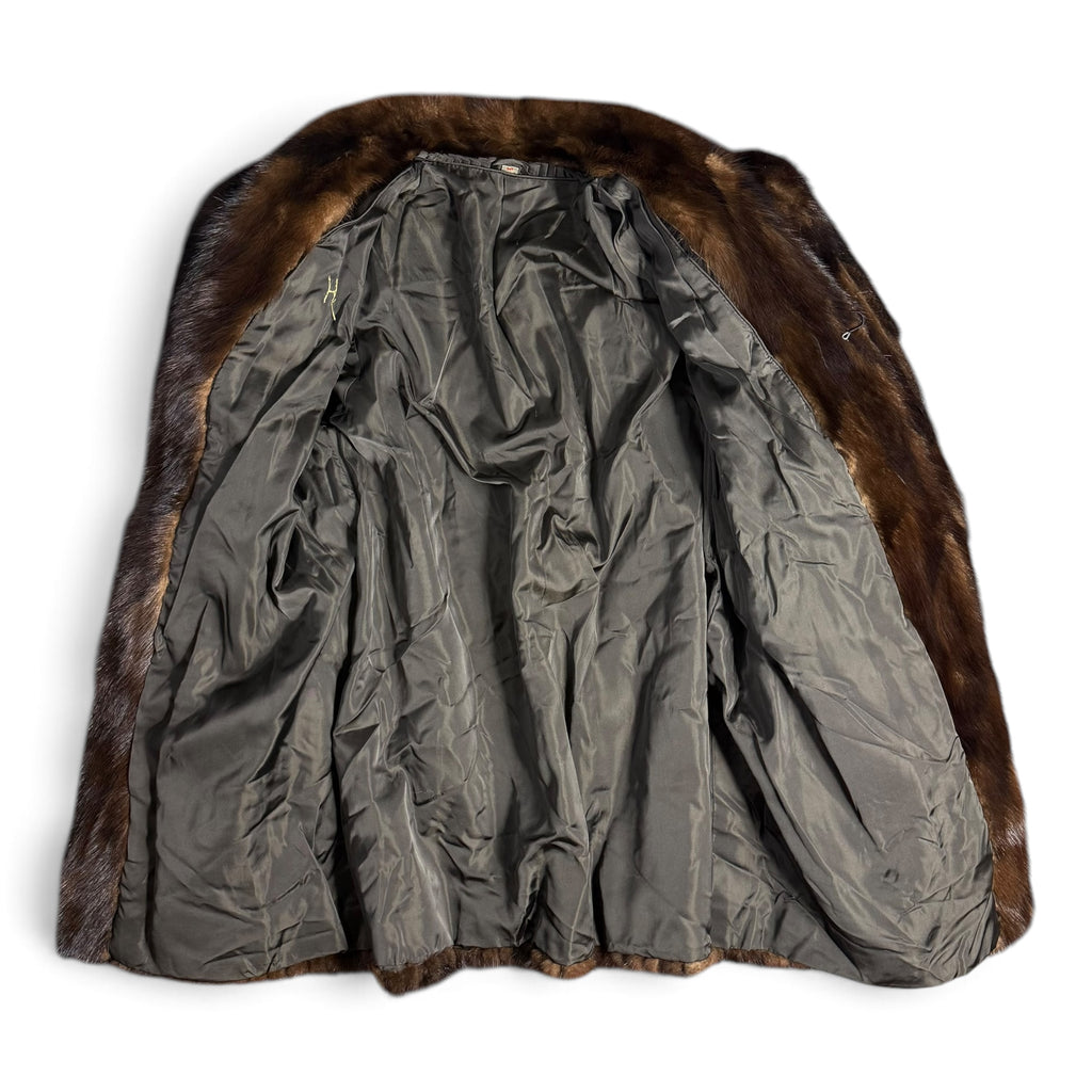 vintage genuine marten fur coat