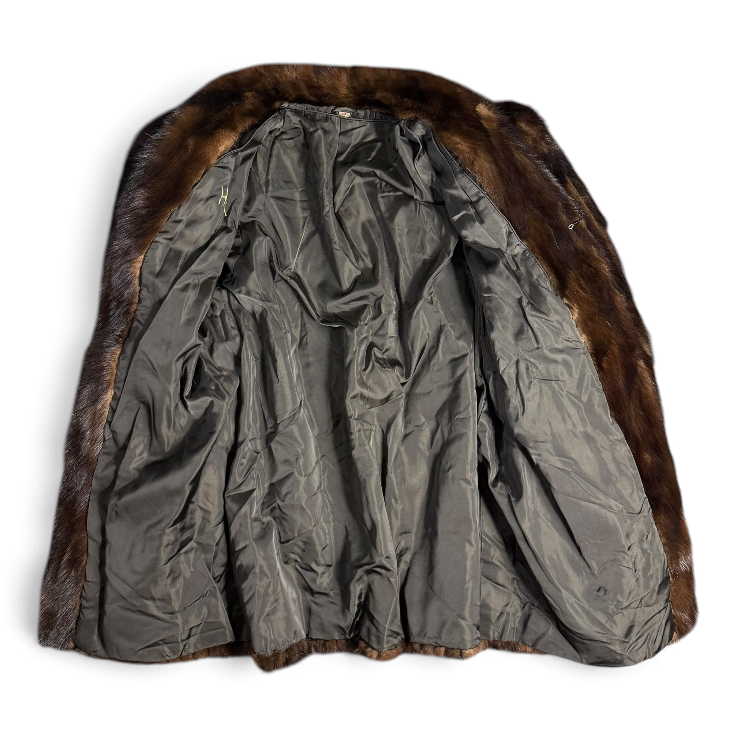 vintage genuine marten fur coat