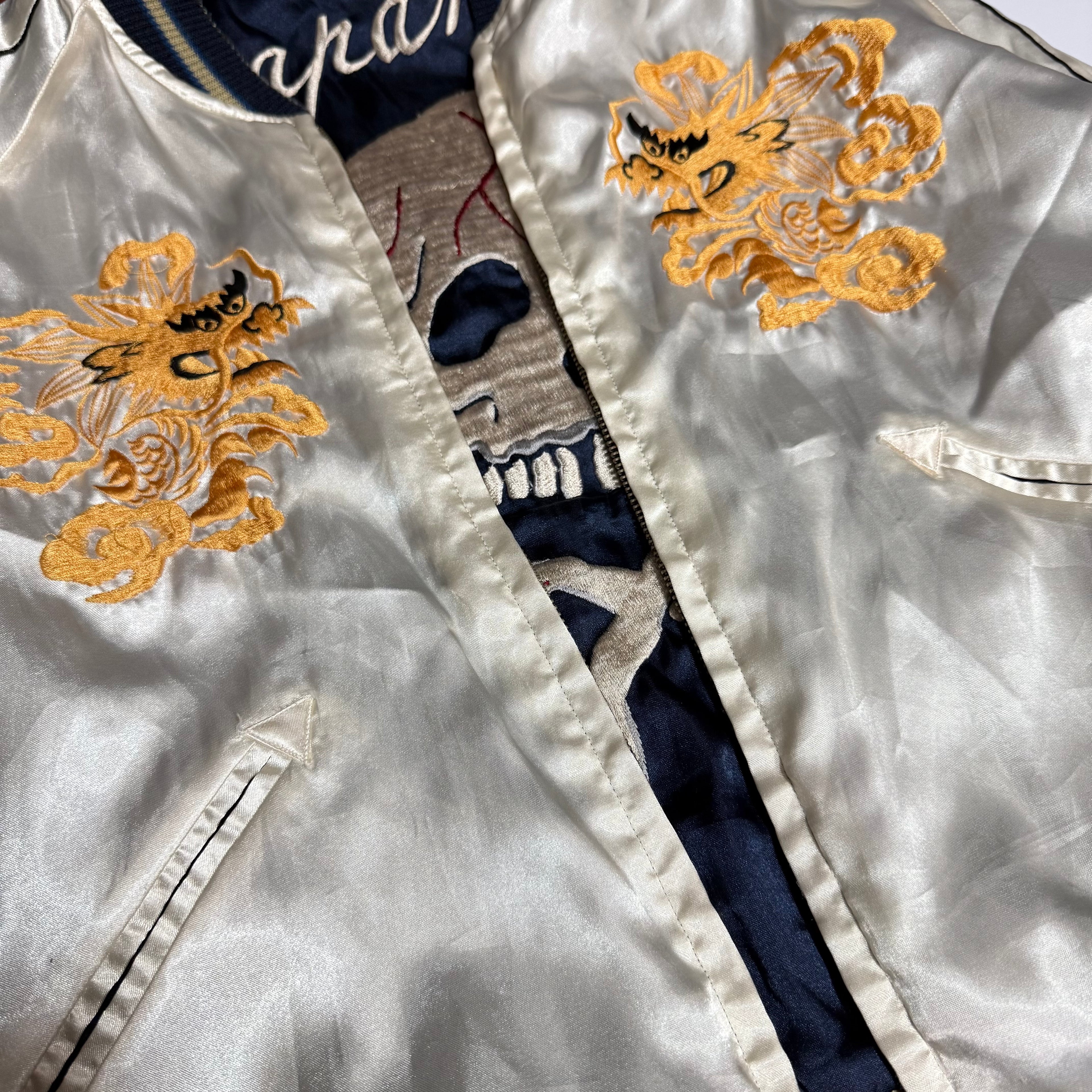 vintage tailor toyo japan skulls & dragons sukajan