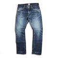 bluco work garment standard distressed indigo japanese denim button fly jeans