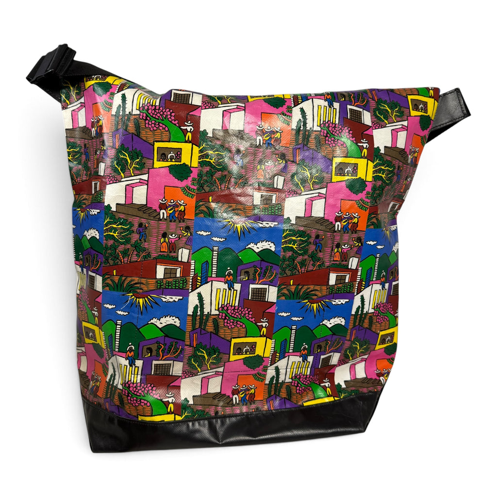 2011 aw pleats please issey miyake luz y color mexico village print messenger bag