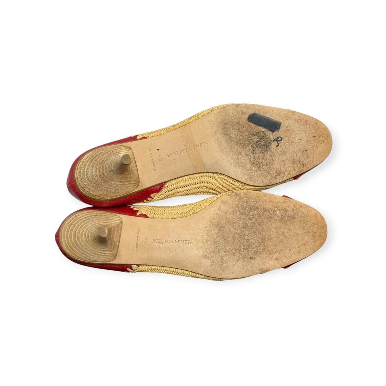 bottega veneta raffia pumps