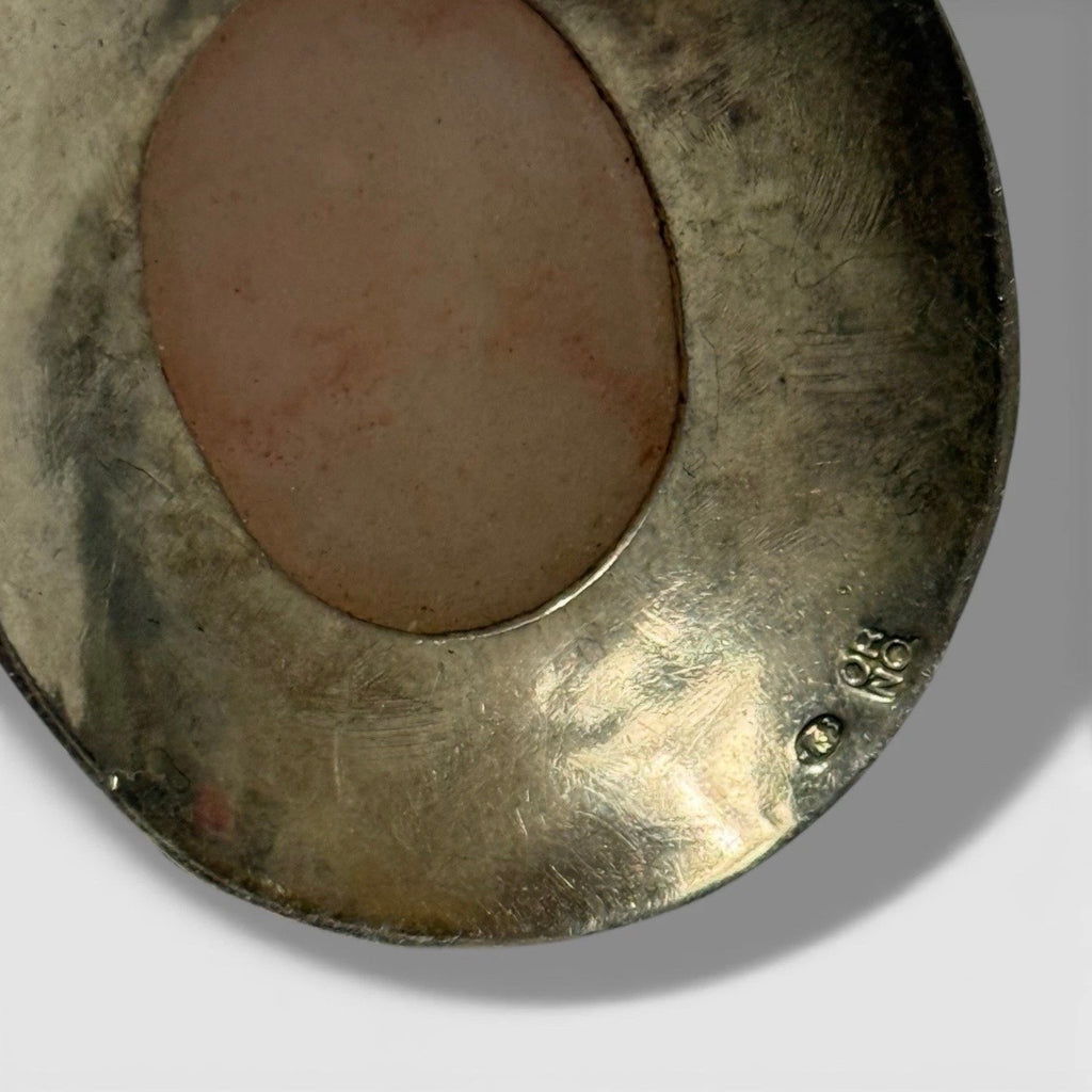 vintage orno poland sterling silver brutalist necklace