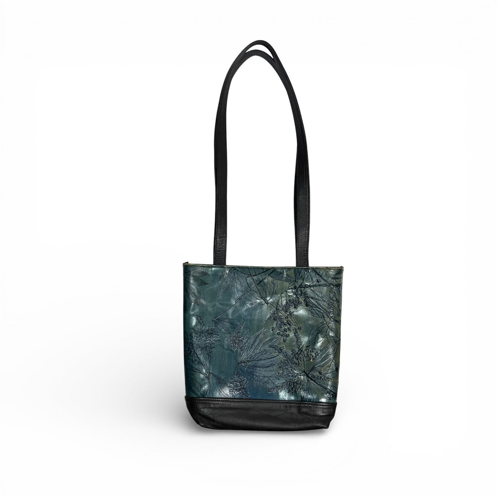 vintage leaf leather whiting collection hand tooled botanical bag