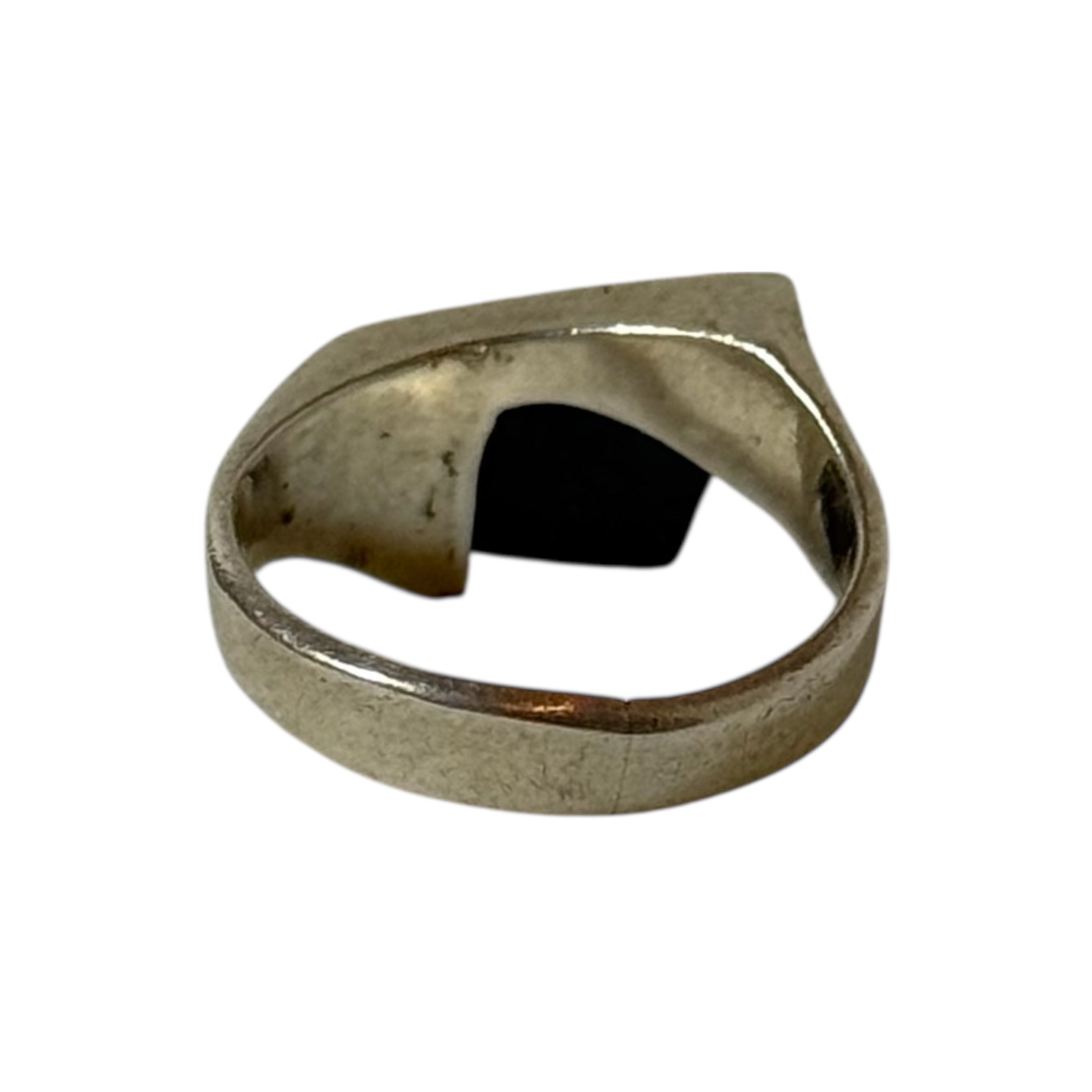 vintage artisanal silver & sodalite modernist ring
