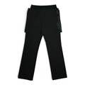 vintage y2k cop copine paris 2 in 1 black trousers with removable skirt overlay