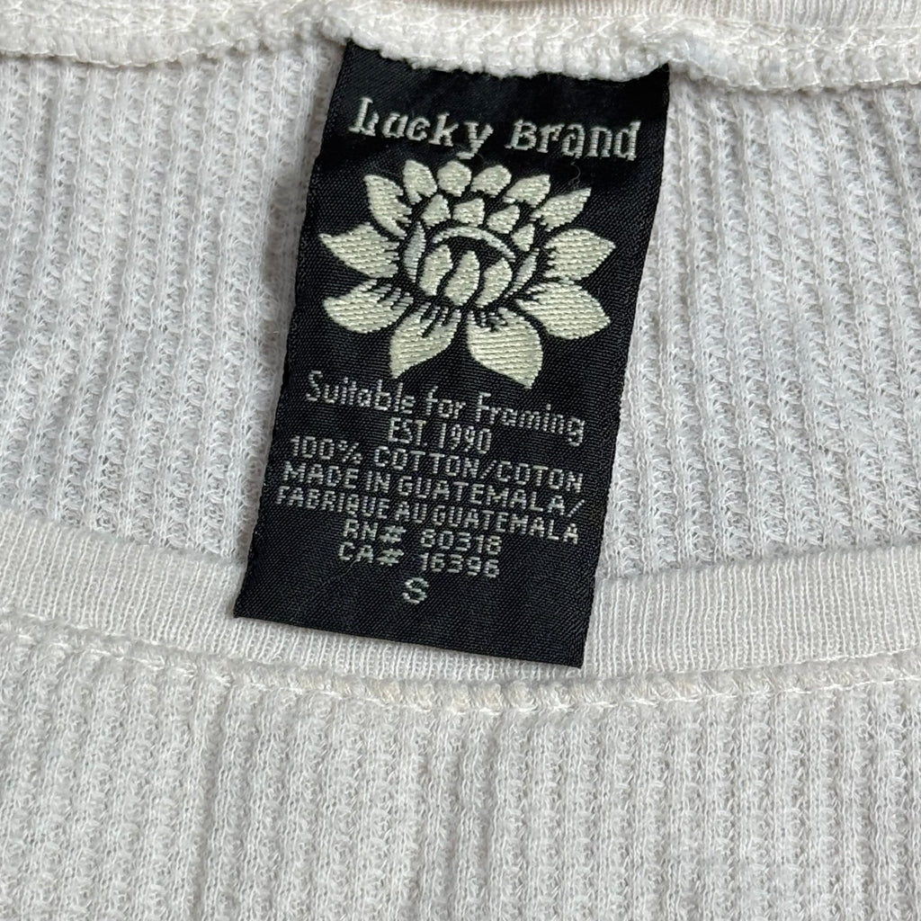 vintage y2k lucky brand koi fish thermal long sleeve top