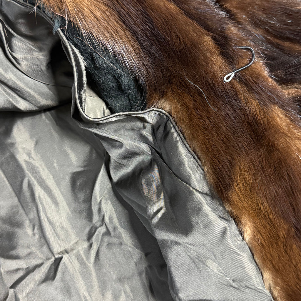 vintage genuine marten fur coat