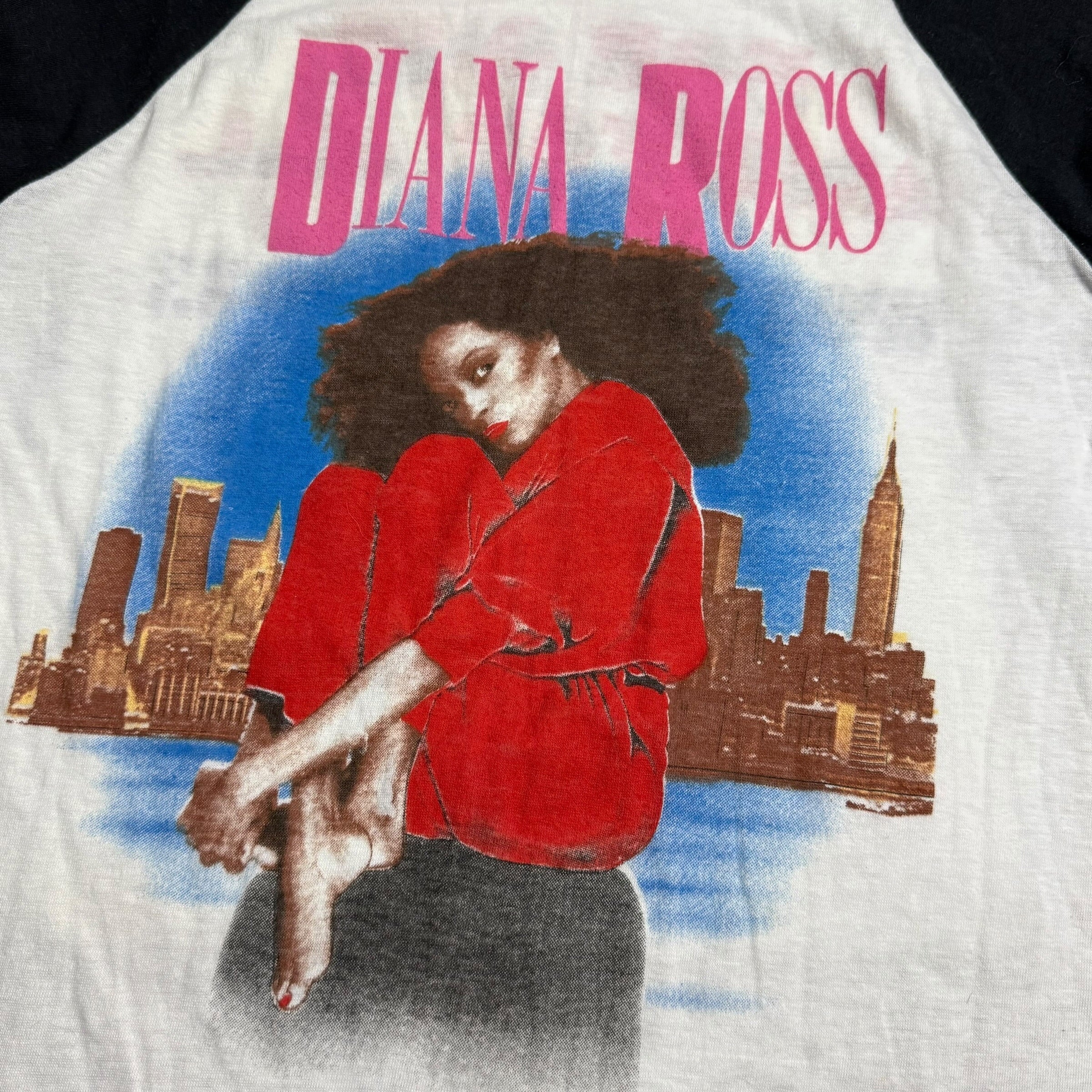 vintage 1983 diana ross for one and for all world tour tee