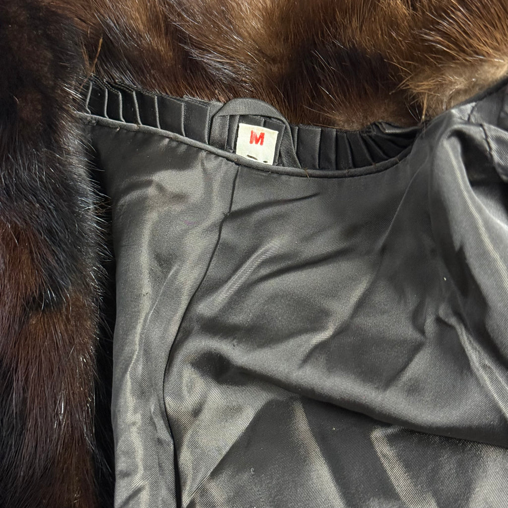 vintage genuine marten fur coat