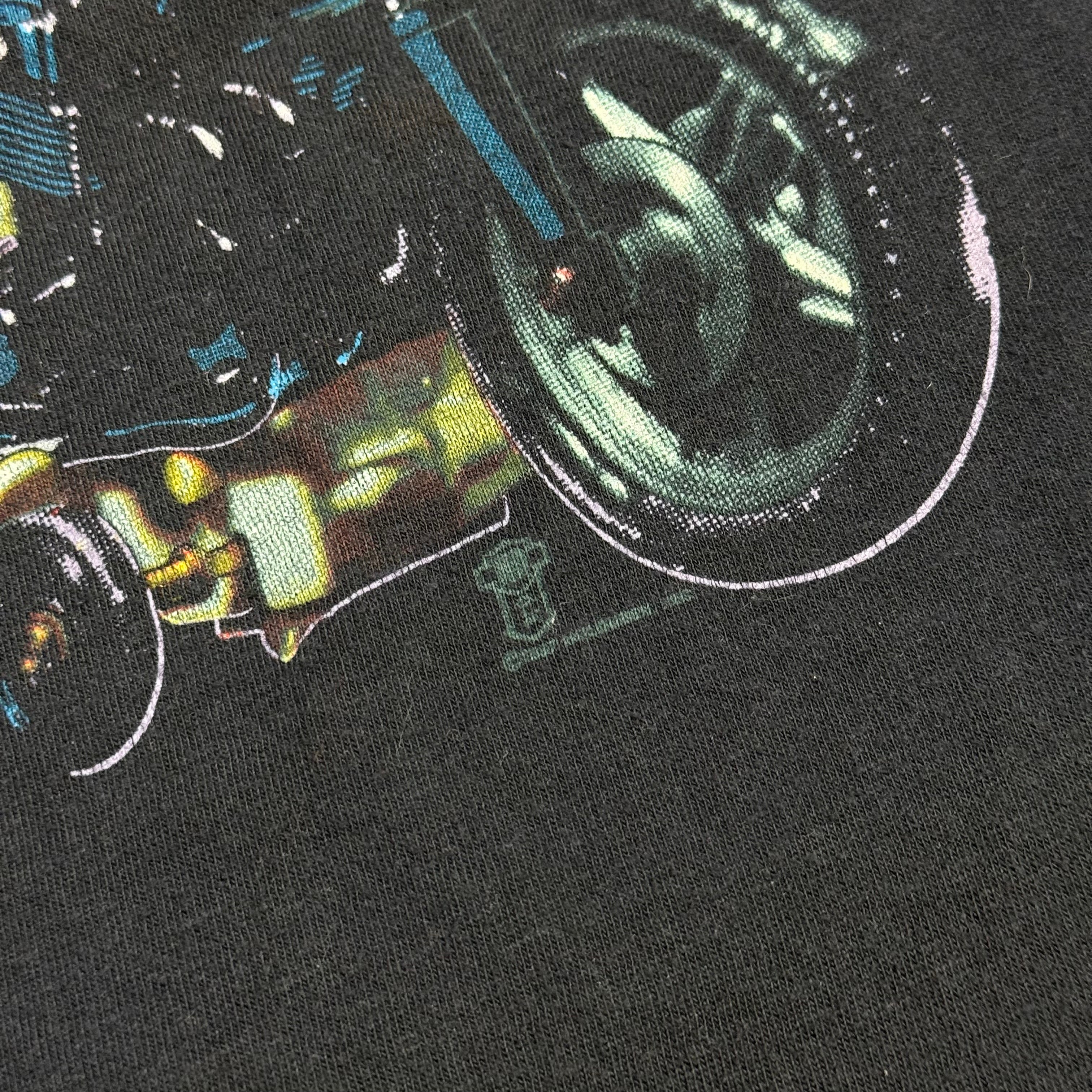vintage 80s harley davidson plastic people barbie tee
