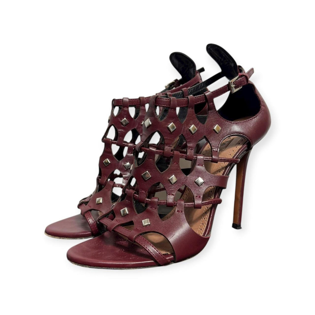 alaïa studded & caged stiletto heels