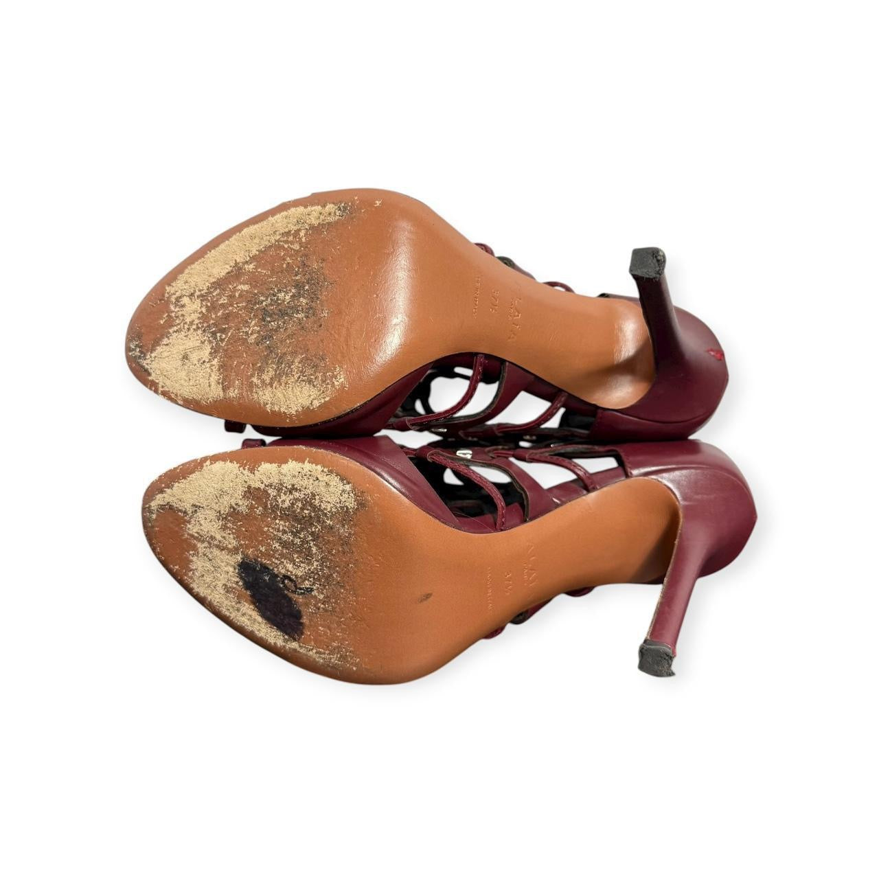 alaïa studded & caged stiletto heels