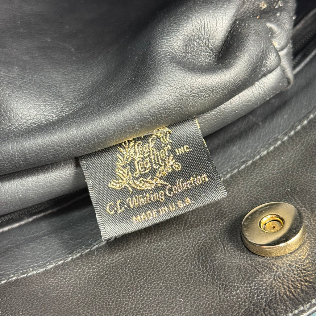 vintage leaf leather whiting collection hand tooled botanical bag