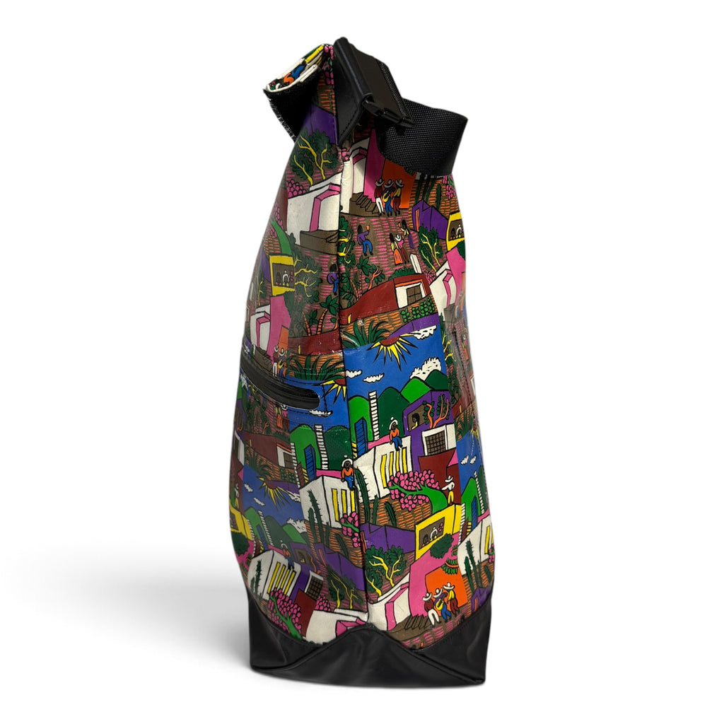 2011 aw pleats please issey miyake luz y color mexico village print messenger bag