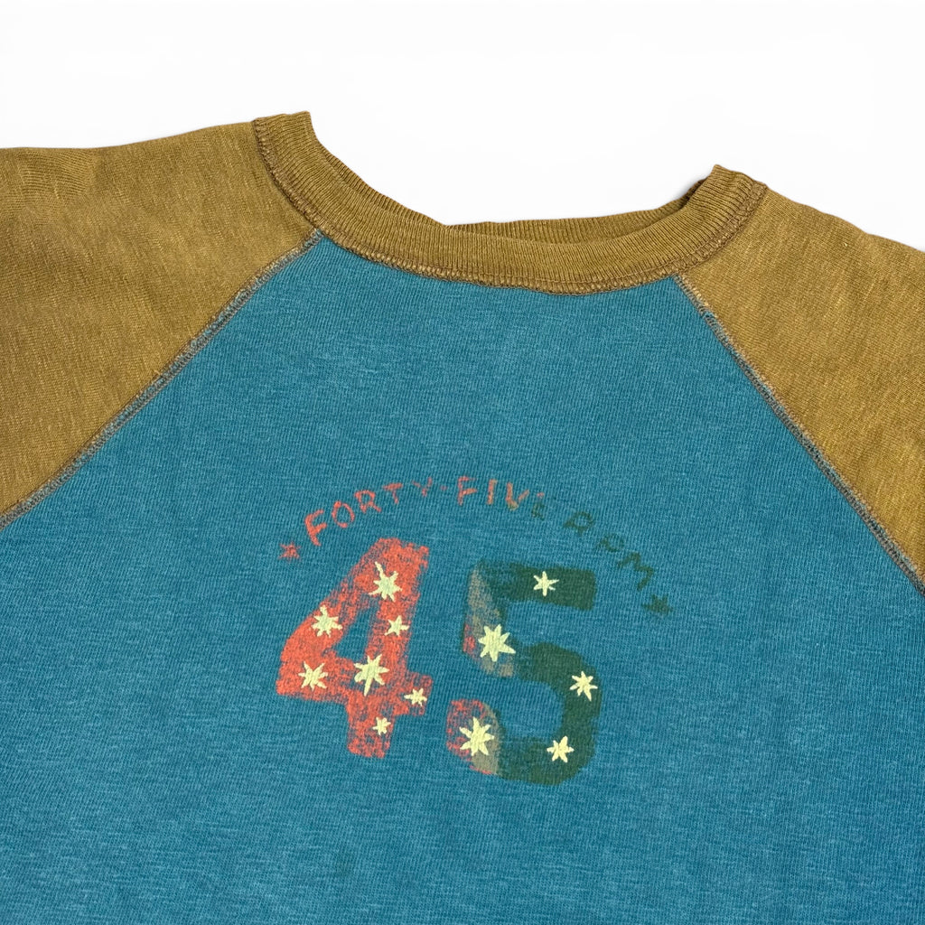 vintage 45rpm forty five rpm studio two tone star print raglan sweatshirt