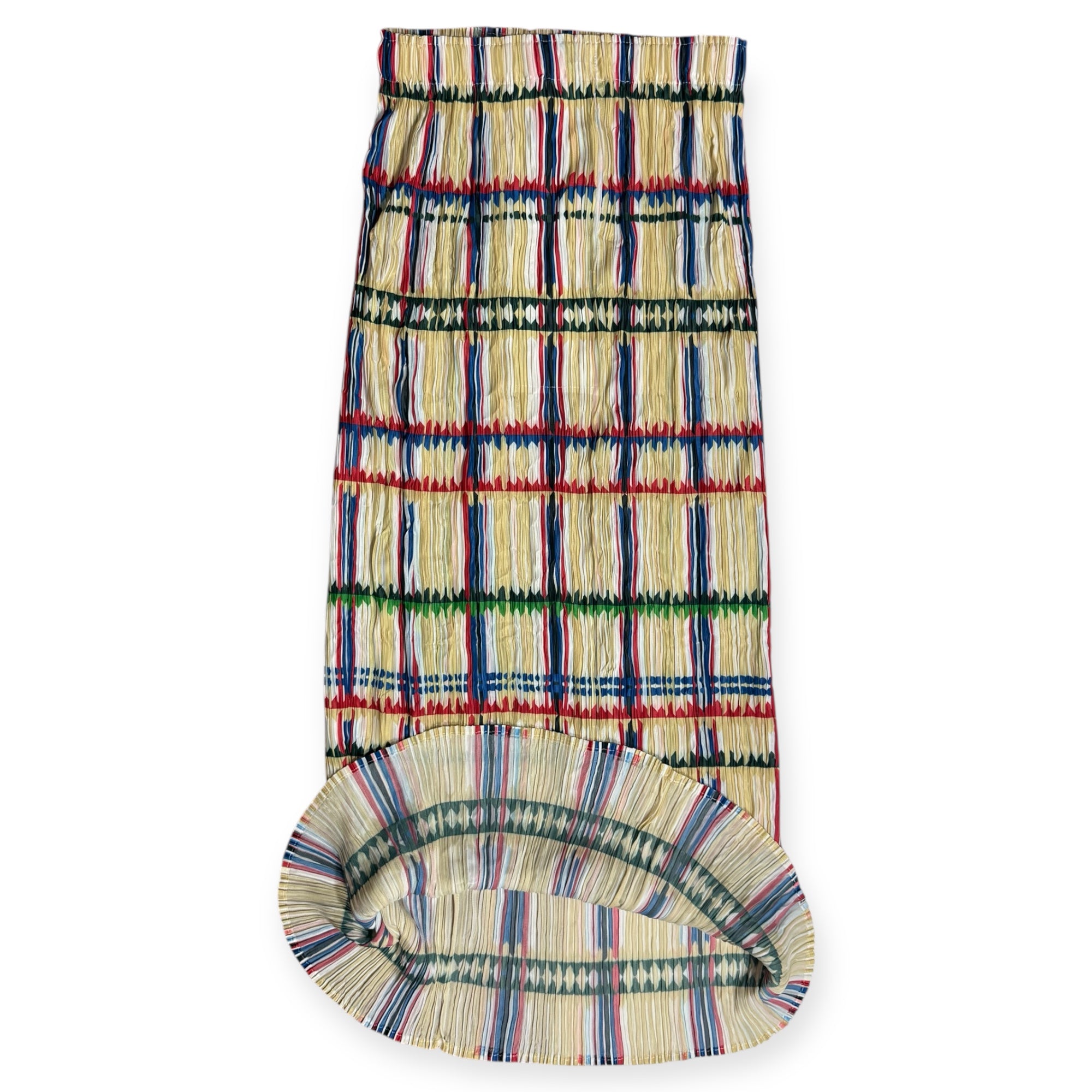 vintage issey miyake pleats please geometric skirt