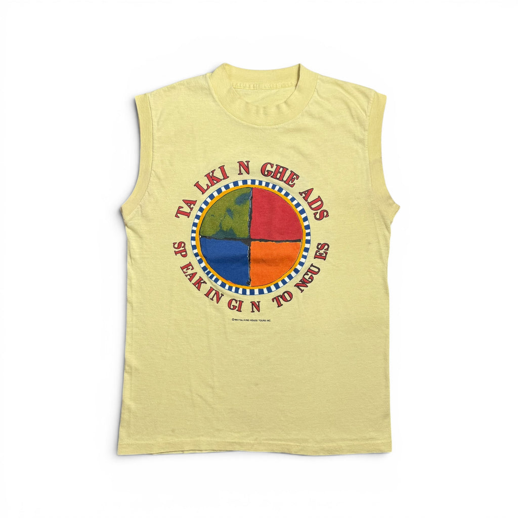 vintage 1983 talking heads speaking in tongues sleeveless tee