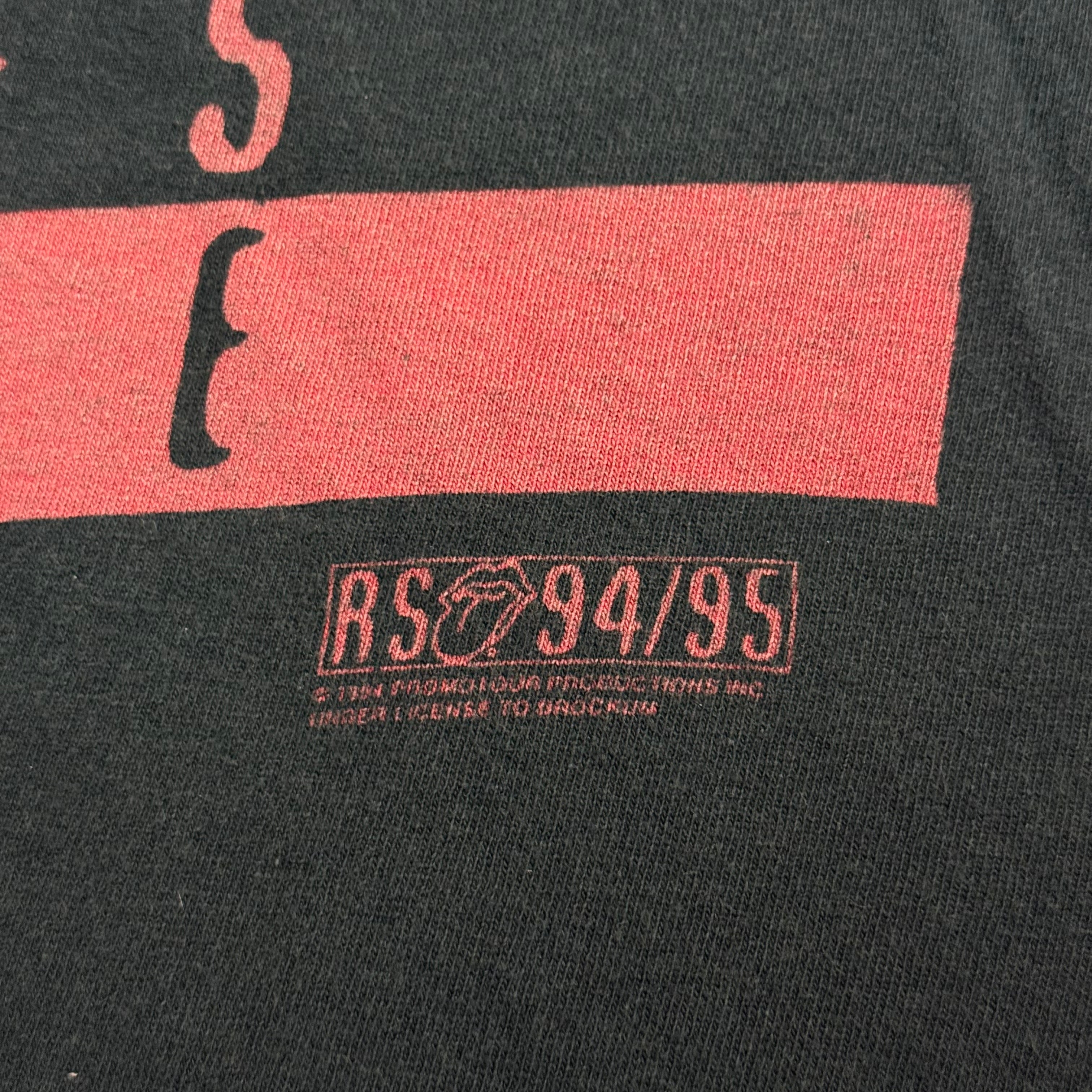 vintage 1994/95 rolling stones voodoo lounge tour shirt