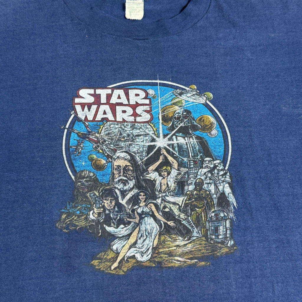 vintage 70s star wars a new hope rare movie poster tee