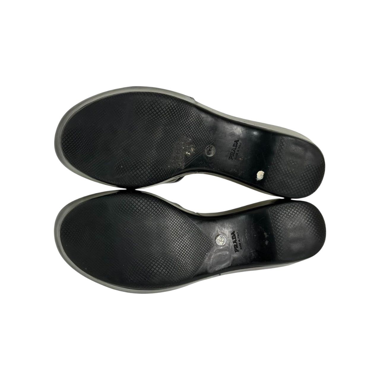 vintage prada platform wedge sandals