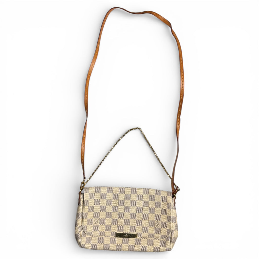 louis vuitton favorite mm damier azur crossbody