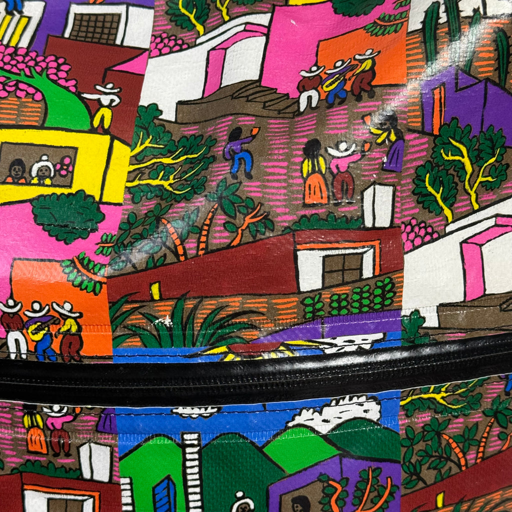 2011 aw pleats please issey miyake luz y color mexico village print messenger bag