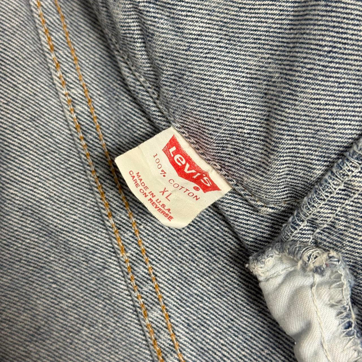 vintage 80s levis 70507 0216 usa made medium wash denim trucker jacket