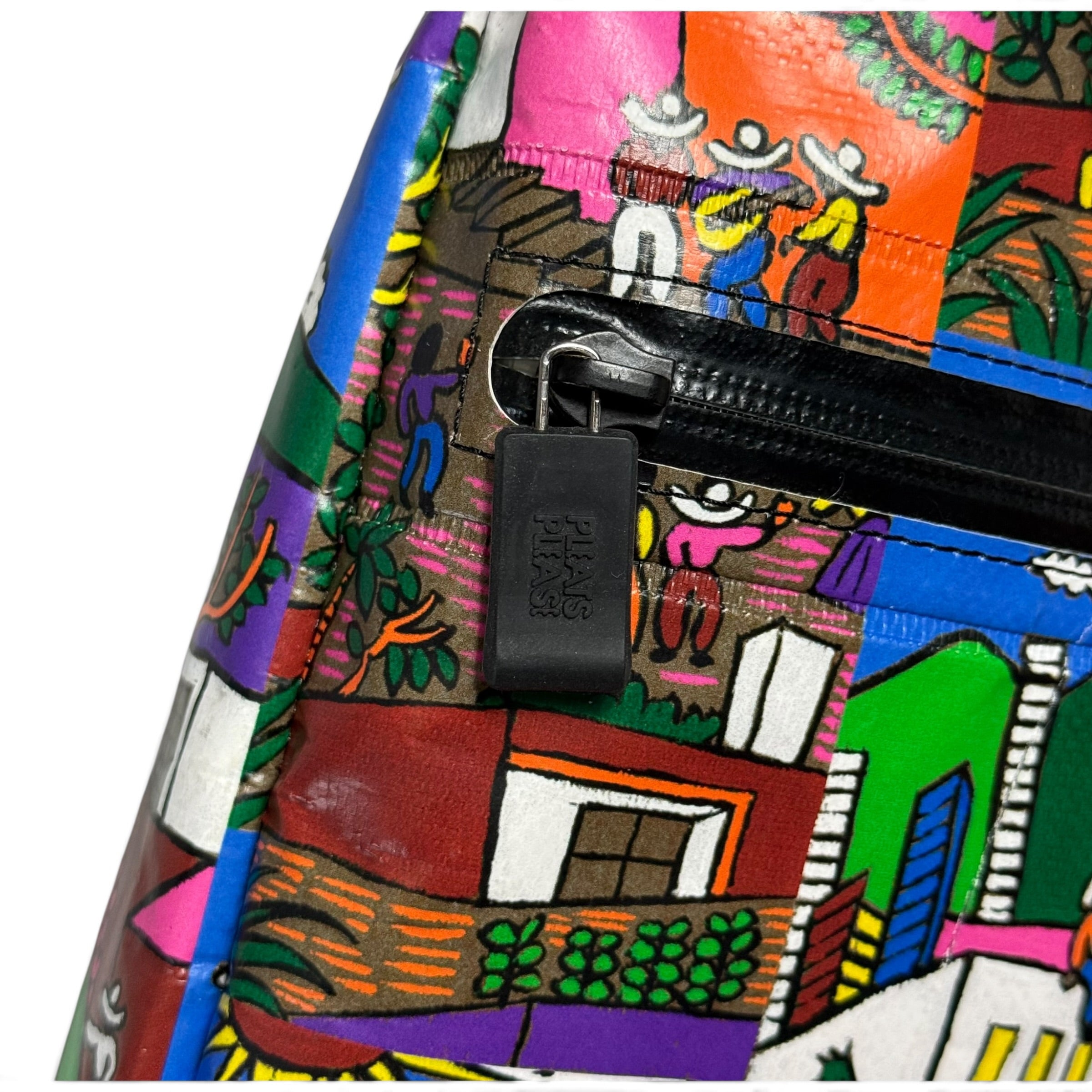 2011 aw pleats please issey miyake luz y color mexico village print messenger bag