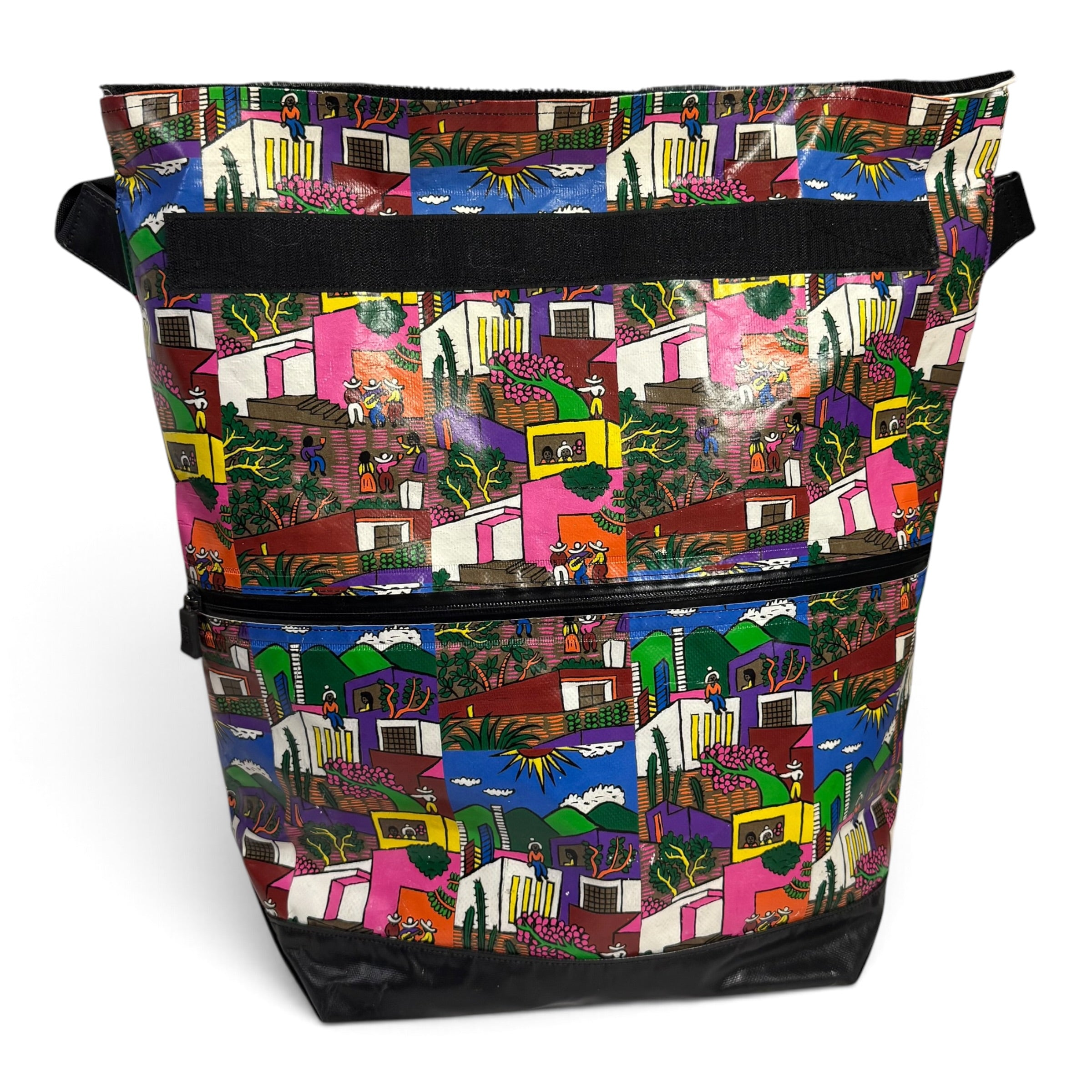 2011 aw pleats please issey miyake luz y color mexico village print messenger bag