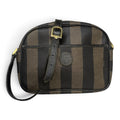 vintage 80s fendi pequin stripe crossbody camera bag