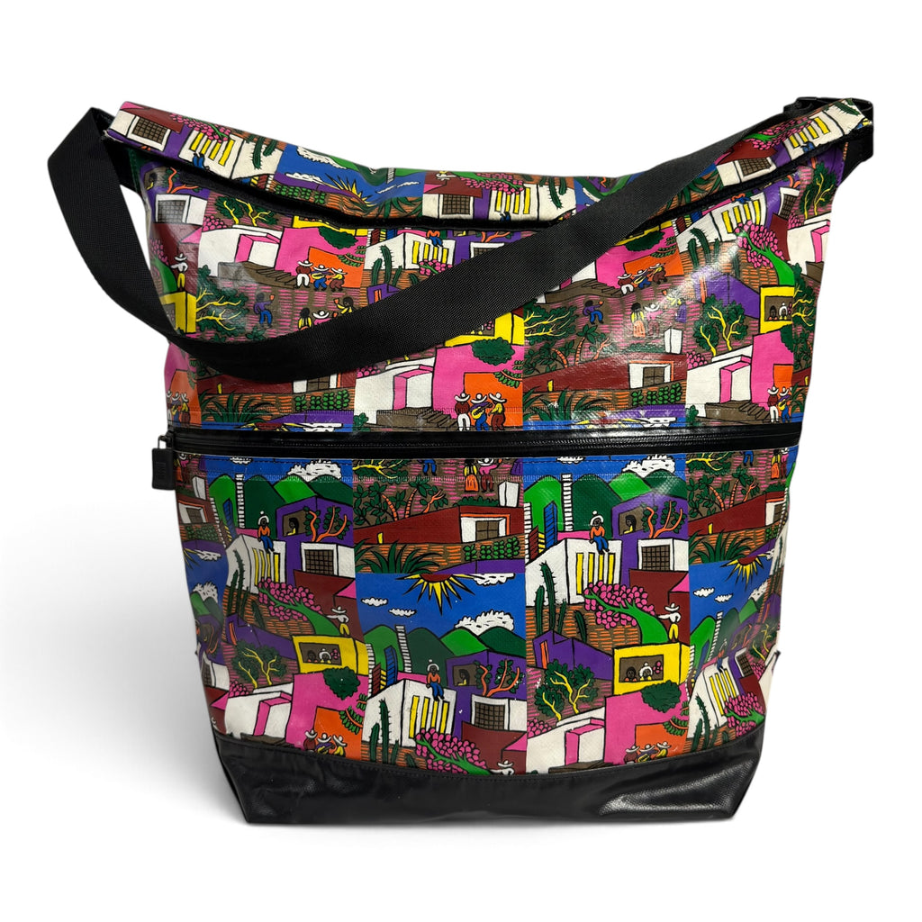 2011 aw pleats please issey miyake luz y color mexico village print messenger bag