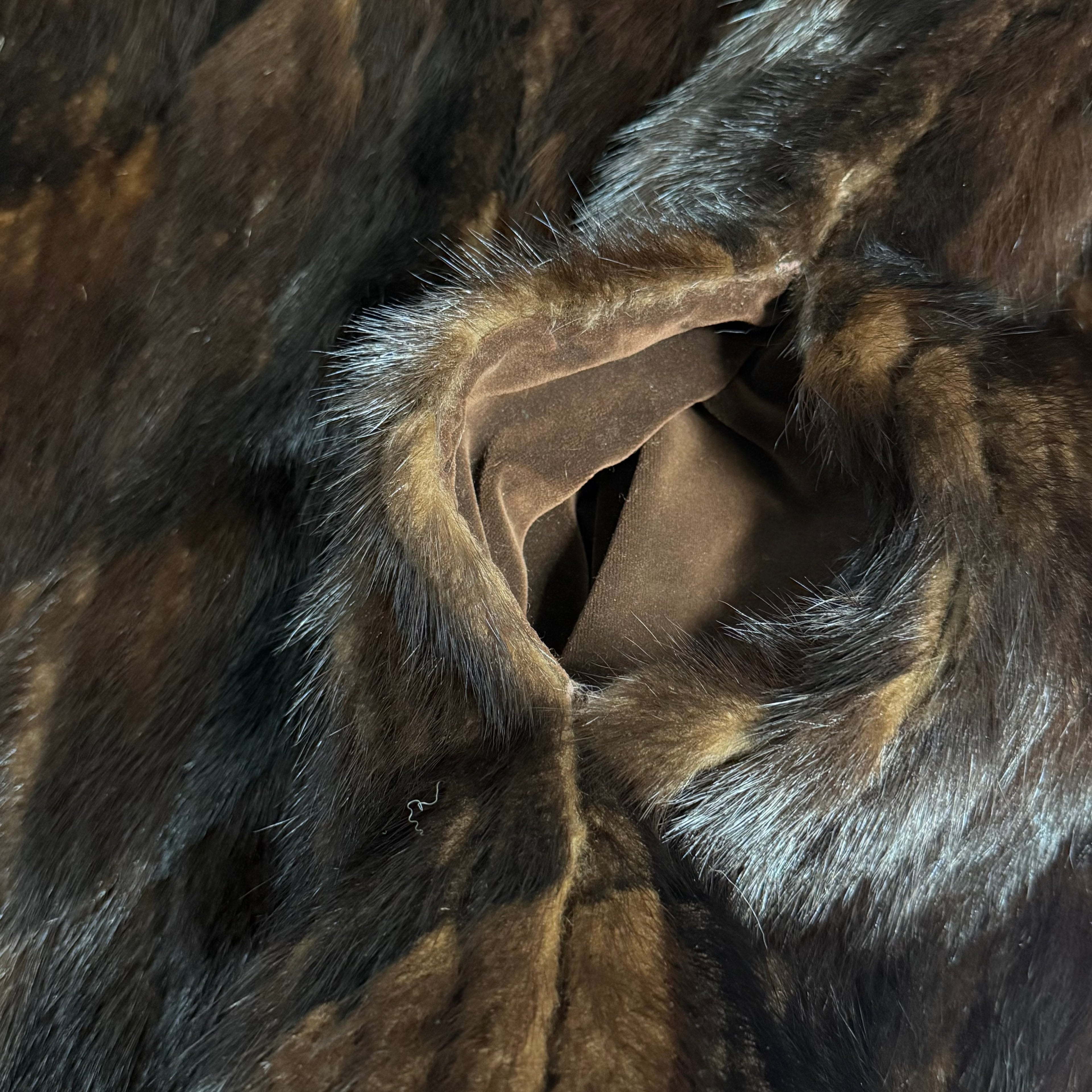 vintage genuine marten fur coat