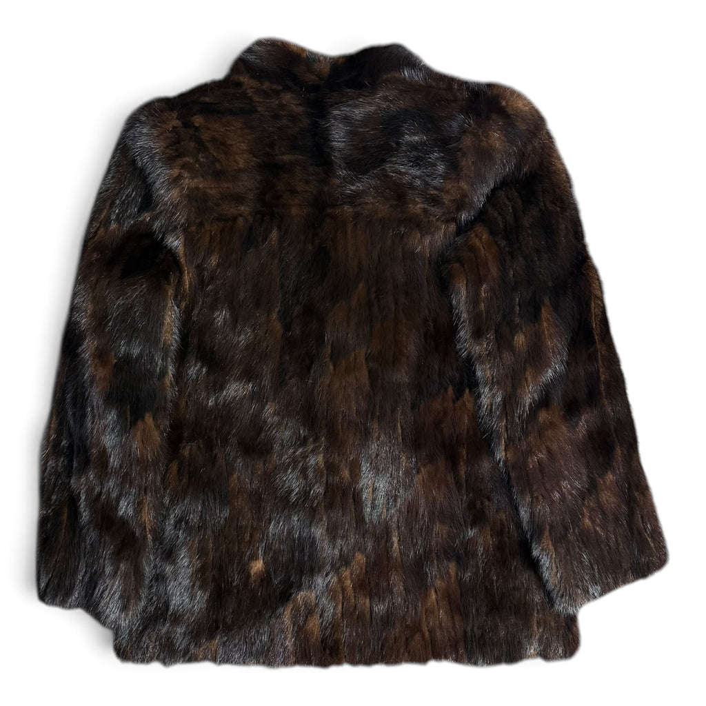vintage genuine marten fur coat