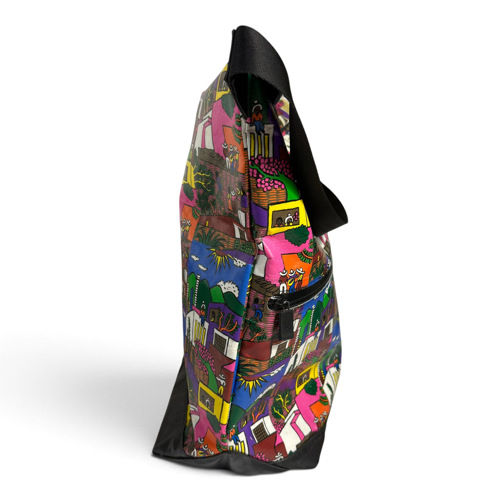 2011 aw pleats please issey miyake luz y color mexico village print messenger bag