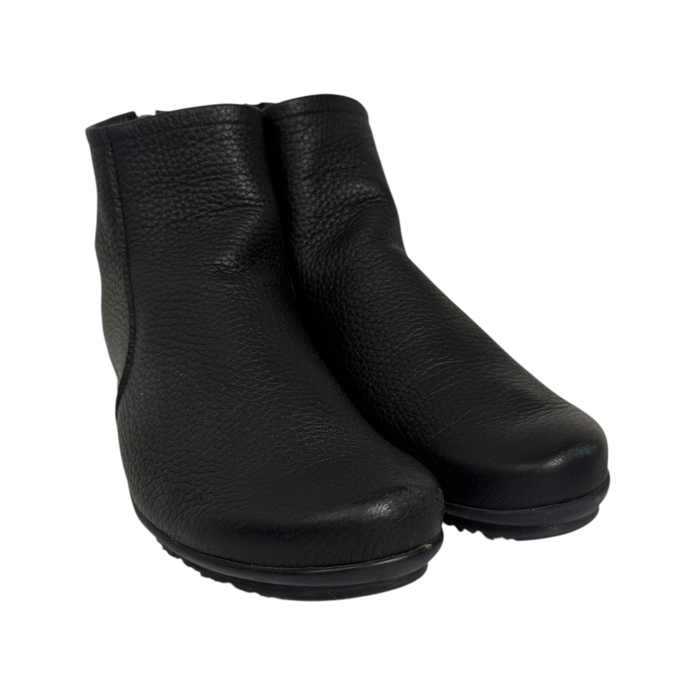 arche baryky soft black deerskin leather boots