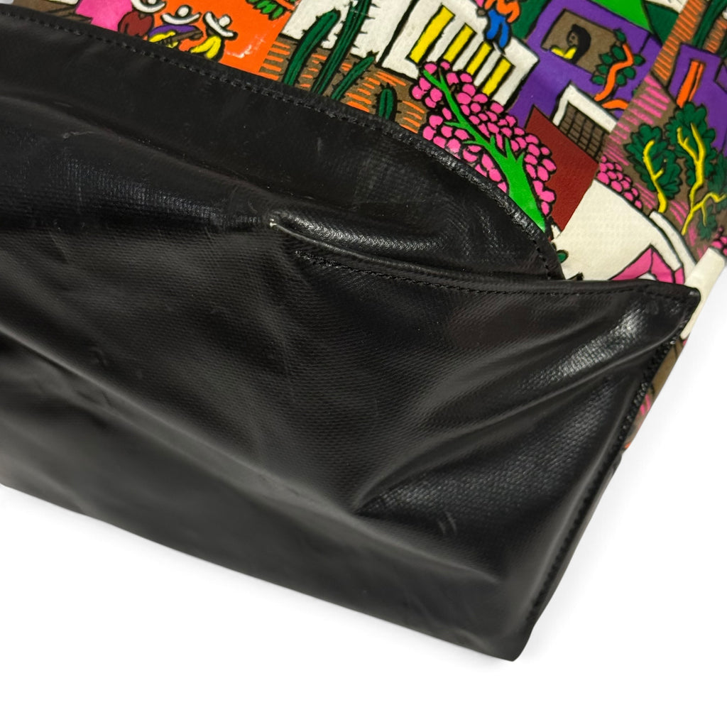 2011 aw pleats please issey miyake luz y color mexico village print messenger bag